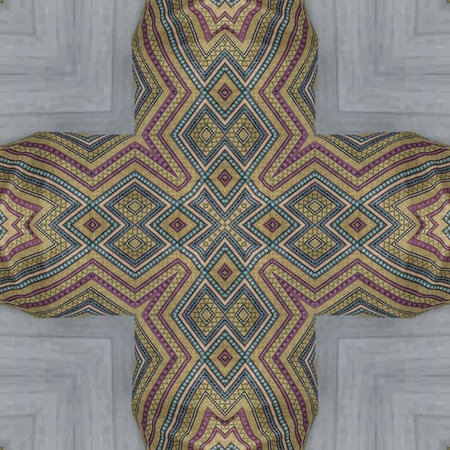 Kaleidoscope of color with beautiful ornamental - Thorough background summary - seamless