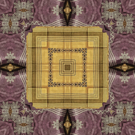 Kaleidoscope of color with beautiful ornamental - seamless background