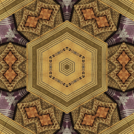 Kaleidoscope of color with beautiful ornamental - Thorough background summary - seamless