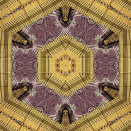 Kaleidoscope of color with beautiful ornamental - Thorough background summary - seamless