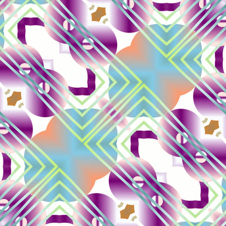 Seamless background pattern. Abstract symmetric geometric pattern. Decorative ornament.