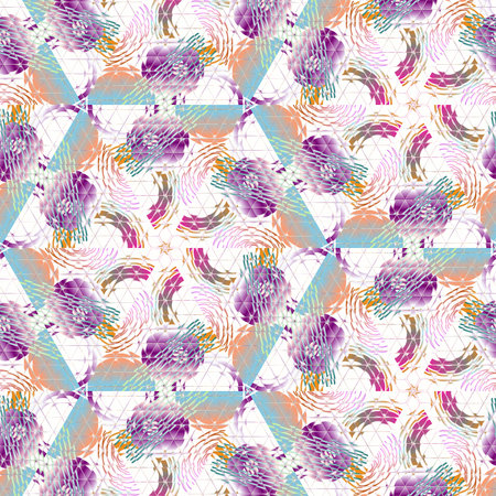 Seamless background pattern. Abstract geometric pattern in the form of square tiles.