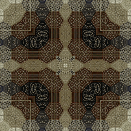 Kaleidoscope of color with beautiful ornamental - Thorough background summary - seamless