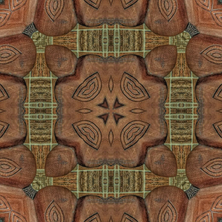 Kaleidoscope of color with beautiful ornamental - Thorough background summary - seamless
