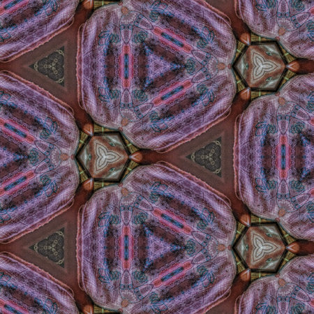 Kaleidoscope of color with beautiful ornamental - Thorough background summary - seamless