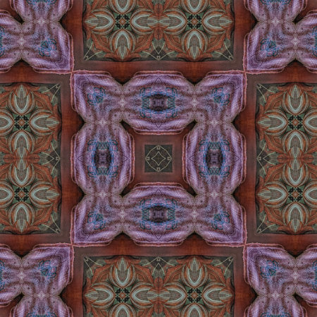 Kaleidoscope of color with beautiful ornamental - seamless background