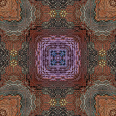 Kaleidoscopic wallpaper tiles. Seamless pattern or texture