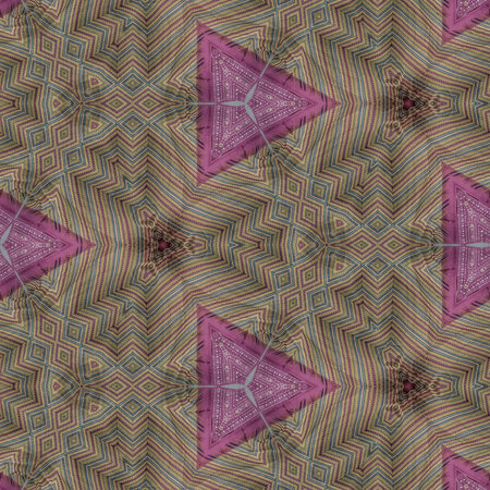 Kaleidoscope of color with beautiful ornamental - seamless background