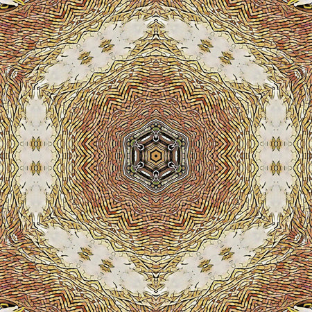 Kaleidoscope of color with beautiful ornamental. Seamless pattern.