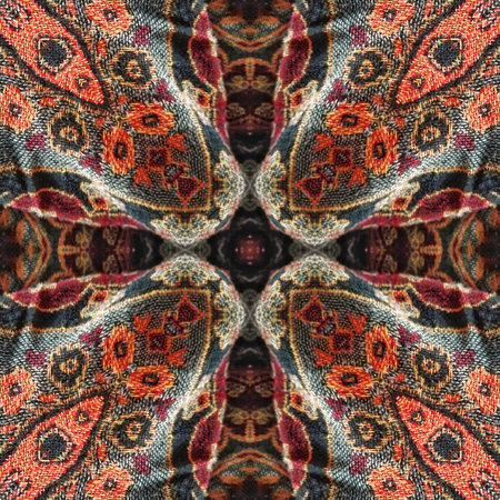 Kaleidoscope of color with beautiful ornamental - Thorough background summary - seamless