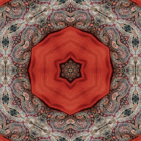 Kaleidoscope of color with beautiful ornamental - Thorough background summary - seamlessの写真素材