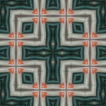 Kaleidoscope of color with beautiful ornamental - Thorough background summary - seamless