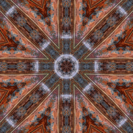 Kaleidoscope of color with beautiful ornamental - Thorough background summary - seamlessの写真素材