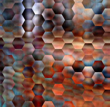Seamless pattern with hexagons. Abstract background with hexagons.