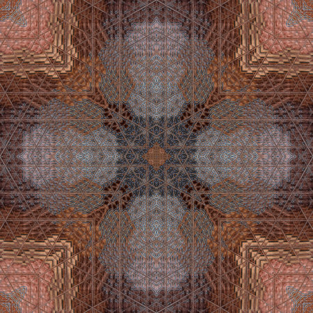 Kaleidoscope of color with beautiful ornamental - Thorough background summary - seamless
