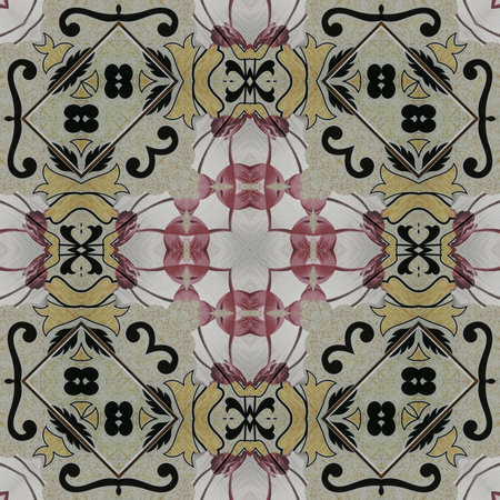 Kaleidoscope of color with beautiful ornamental - Thorough background summary - seamless