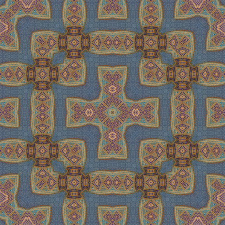 Seamless pattern. Abstract geometric background. Mosaic ornaments.