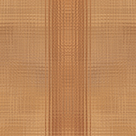 Closeup detail of brown fabric texture background. Seamless square pattern.