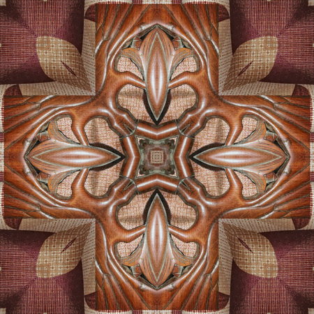 Kaleidoscope of color with beautiful ornamental - Thorough background summary - seamless