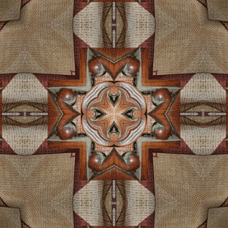 Kaleidoscope of color with beautiful ornamental - Thorough background summary - seamless