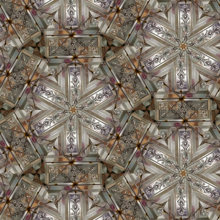 Kaleidoscope of color with beautiful ornamental - Thorough background summary - seamless