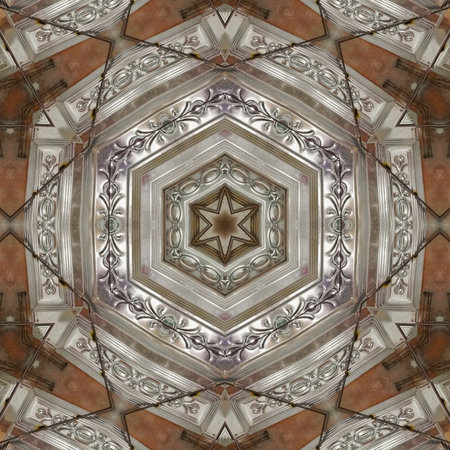 Kaleidoscope of color with beautiful ornamental - Thorough background summary - seamless