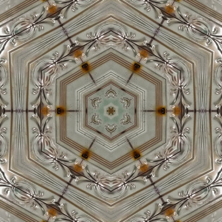 Kaleidoscope of color with beautiful ornamental - Thorough background summary - seamless