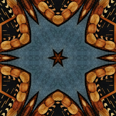 Kaleidoscope of color with beautiful ornamental - Thorough background summary - seamlessの写真素材