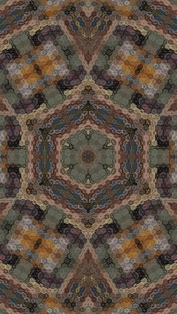 Kaleidoscope of color with beautiful ornamental - Thorough background summary - seamless