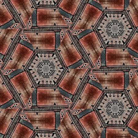 Seamless kaleidoscope pattern. symmetrical kaleidoscope texture. abstract kaleidoscope background.