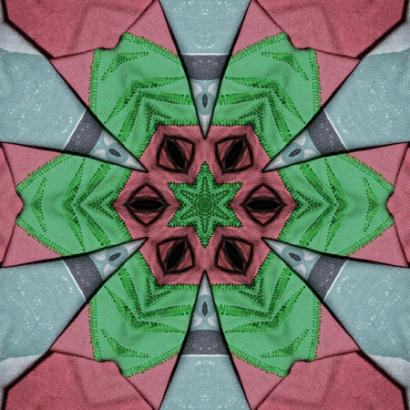 Kaleidoscope of color with beautiful ornamental - Thorough background summary - seamless