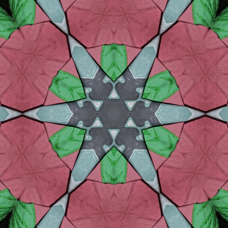 Kaleidoscope of color with beautiful ornamental - Thorough background summary - seamless
