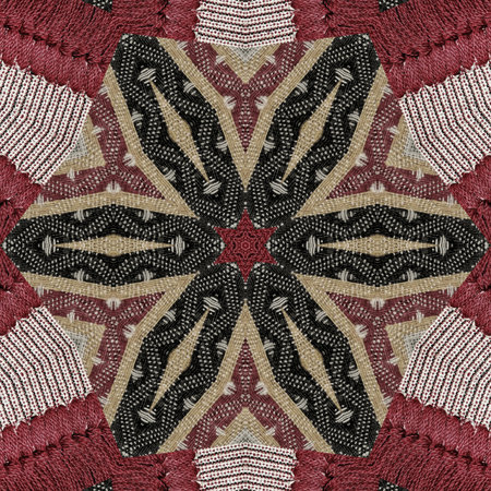 Kaleidoscope of color with beautiful ornamental - seamless background