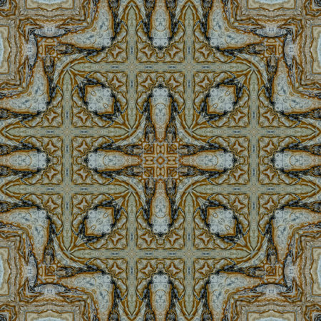 Kaleidoscope of color with beautiful ornamental. Seamless pattern.