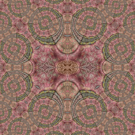Kaleidoscope of color with beautiful ornamental - Thorough background summary - seamless