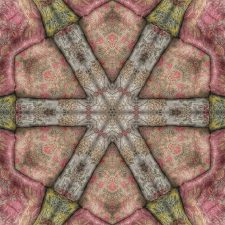 Kaleidoscope of color with beautiful ornamental - Thorough background summary - seamless