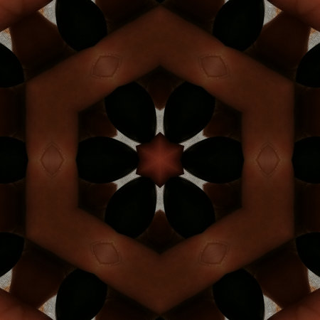 Kaleidoscope of color with beautiful ornamental - Thorough background summary - seamlessの写真素材