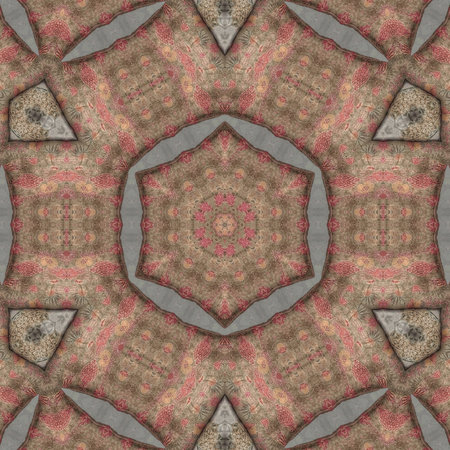 Kaleidoscope of color with beautiful ornamental - Thorough background summary - seamless