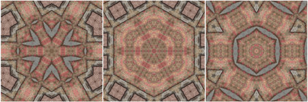 Kaleidoscope of color with beautiful ornamental - seamless background