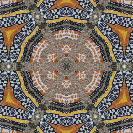 Allover design made for stitch work or printing on fabric, dress, carpet, shawls, pillowcase, curtains etc. Traditionally combined tie dye batik and embroidery designの写真素材