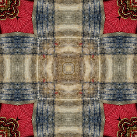 Traditionally combined tie dye batik and embroidery design made with sublimation block print....