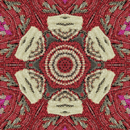 Traditionally combined tie dye batik and embroidery design made with sublimation block print....
