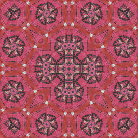 Traditional design with phulkari kalamkari motifs from Pakistan and Indian culture. Geometric ethnic...