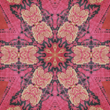 Traditional design with phulkari kalamkari motifs from Pakistan and Indian culture. Geometric ethnic...