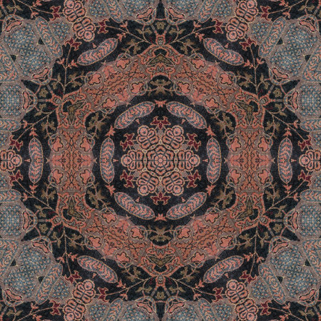 Fabric embroidery design beautifully blends traditional motifs and artistic influences from India,...