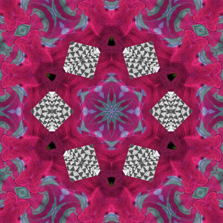 Elegant mixed print fabric featuring intricate patterns, rich textures, vibrant detailing that blend...