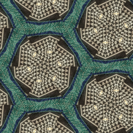 Elegant mixed print fabric featuring intricate patterns, rich textures, vibrant detailing that blend...