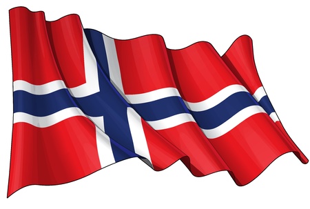 Waving  flag  EPS v 10 File and a 6800 x 4500 pxl with clipping path Preview JPG - Transparency is used on the shading layersのイラスト素材