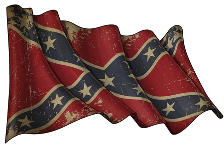 Confederate Rebel Historic flagの写真素材