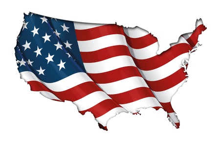 US Flag-Map Inner Shadow US Flag-Map Inner Shadow